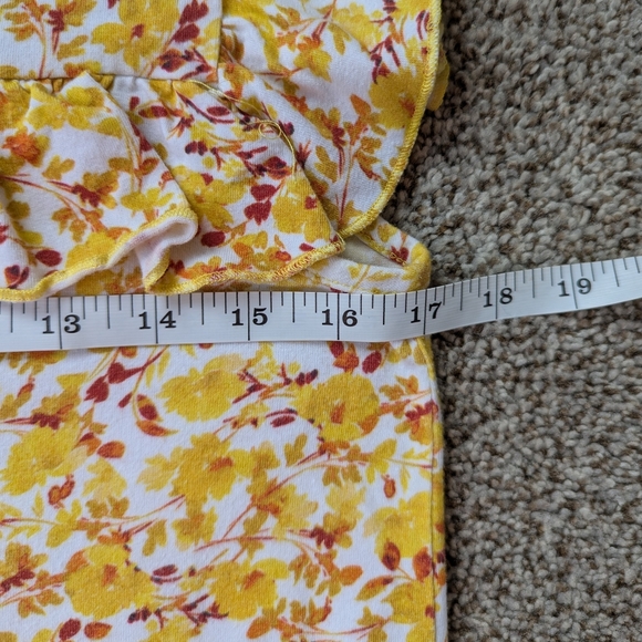 Amour Vert Ruffle Floral Tank Top XS - Picture 3 of 5